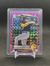 2025 Topps Bowman Chrome Jhonny Severino 1st Bowman Geo Refractor /299