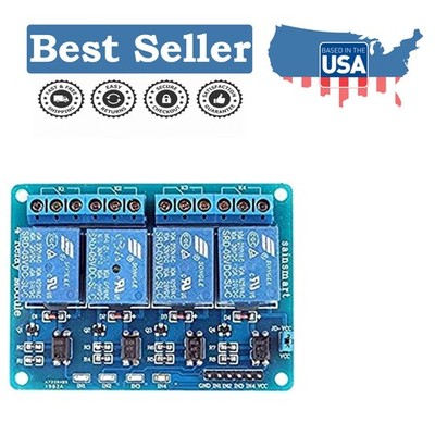 Versatile 4-Channel Relay Interface Board - Control Appliances Safely at 10A