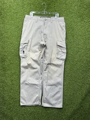 Vintage Ecko Unltd Cargo Pants Mens 36 Tan Baggy Skater Wide Leg Pockets Y2K