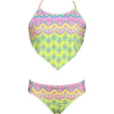 Hobie Girls Tankini Top  Hipster Bottom Swimsuit Set Girls size 16 New