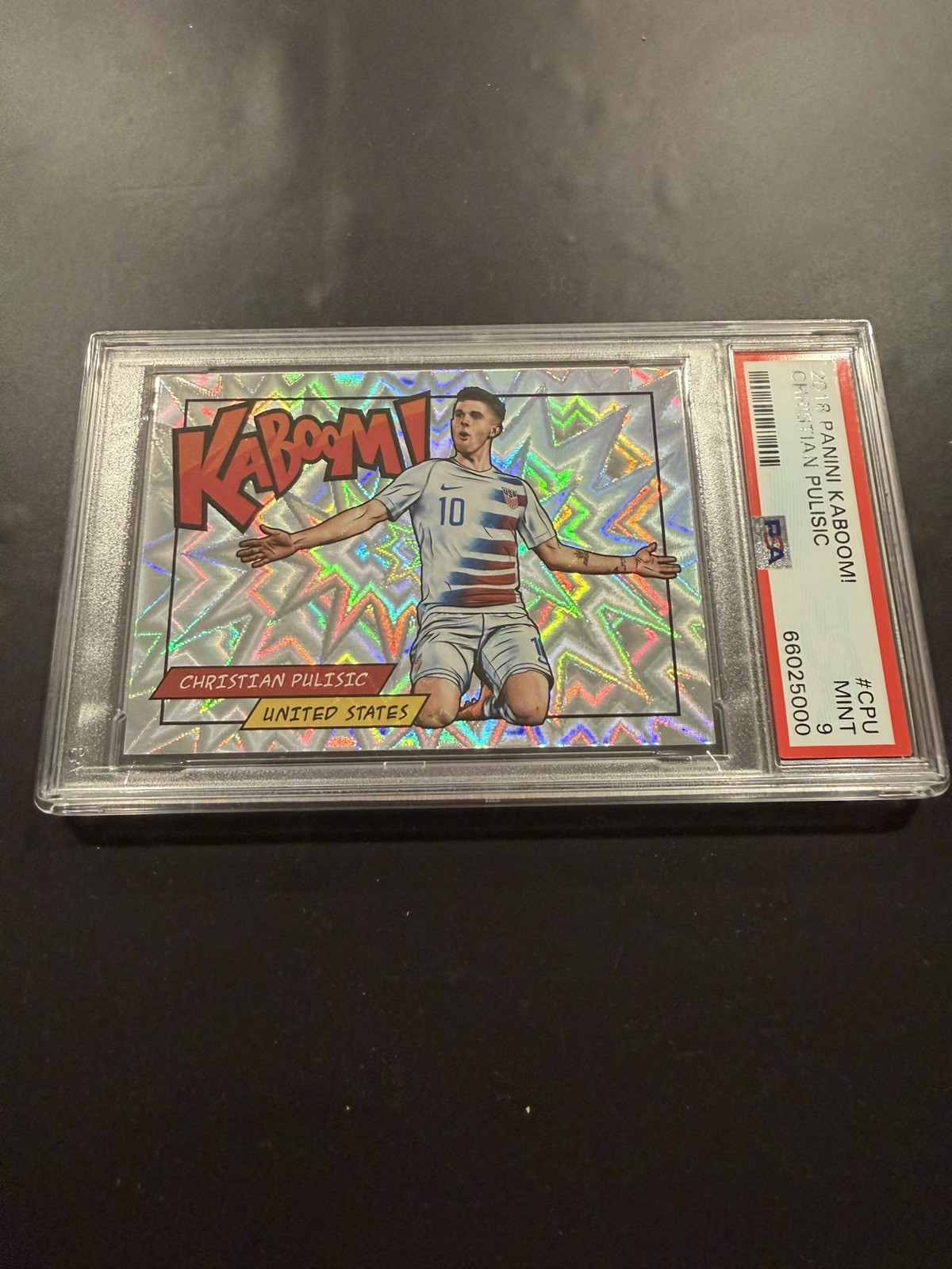 2018 Panini KABOOM! Christian Pulisic #CPU PSA 9 MINT