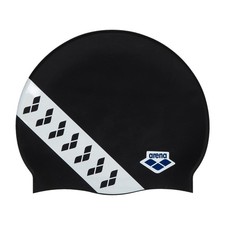 Arena Icons Team Stripe Unisex Silicone Swim Cap Women and Men Intensive...