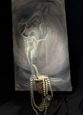 Haunted Succubus Dual Tethering Coven Ritual Set Astral Trance Painting Artifact