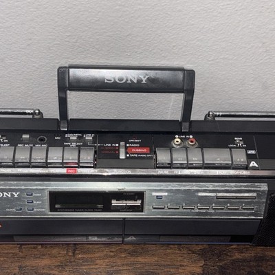 Vintage Sony Sound Rider Cfs-w501 Radio Boombox Cassette Stereo