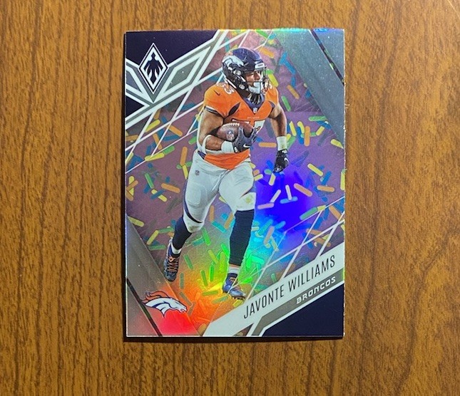 2022 Panini Phoenix #40 Javonte Williams Sprinkles SSP Broncos Cowboys