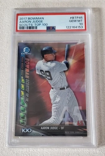AARON JUDGE 2017 BOWMAN SCOUTS' TOP 100 #BTP45 PSA 10 GEM MINT RC NY YANKEES 🔥