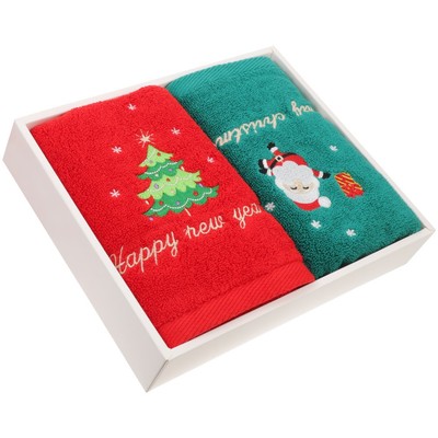  2 Pcs Weihnachten Handtuch Weihnachts Küchenhandtücher Dekorative