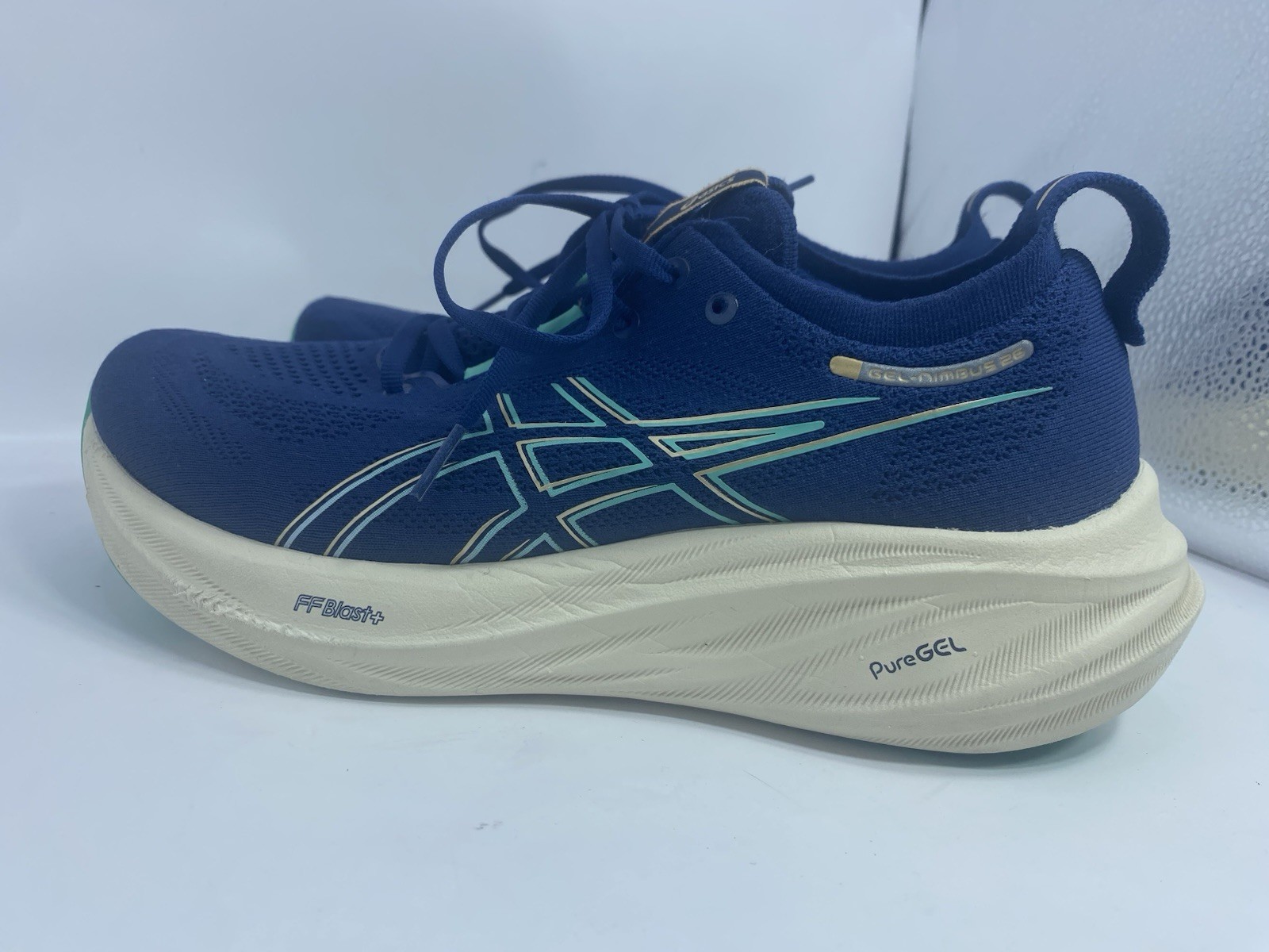 ASICS Gel-Nimbus 26 Running Shoe Blue Expanse/Aurora Green 1012B601 Women’s 9.5 thumbnail 4