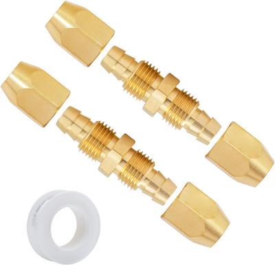 1/4'' Barb Air Hose Splicer, 1/4 Inch Air Hose Repair Fitting Kit, Reusable 1/4