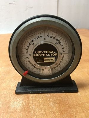 #ad Vintage Sears Craftsman Magnetic Universal Protractor #3984 $7.99