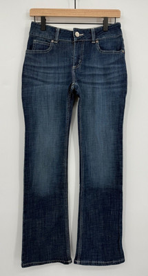Wrangler Jeans Womens 28x30 Blue Bootcut Western Denim Pants 3/4x30 NEW