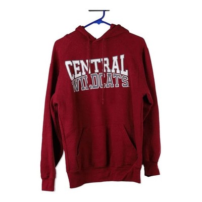 Central Wildcats Badger Sport Hoodie - Small Burgundy Cotton