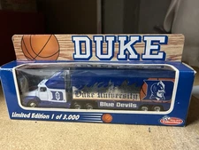 Duke Blue Devils Semi Tractor Trailer White House Collectibles 1:80 1 Of 3,000