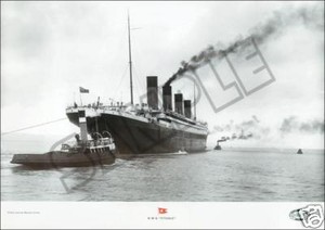 RMS-TITANIC-Set-of-TEN-14x18-White-Star-Line-HARLAND-amp-WOLF-Lithograph-prints