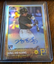 2015 Topps Chrome Jung-Ho Kang RC Auto Refractor /499
