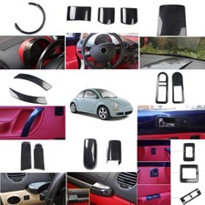 Carbon Fiber Look Interior Accessories Kit Cover For Volkswagen Beetle 2003-2010