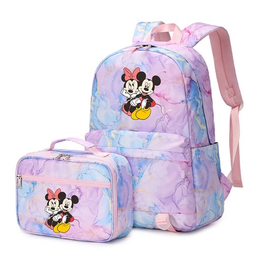 2 pz Topolino Minnie zaino multitasca borsa pranzo zaino set borsa scuola - Foto 8 di 56