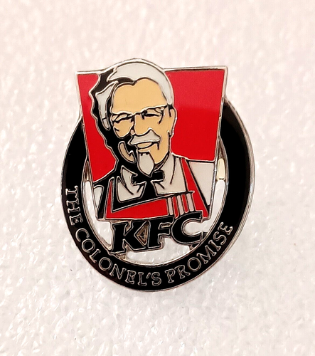 KFC Chicken The Colonel's Promise Franchise Employee Award Button Pin NOS New - Picture 3 of 4