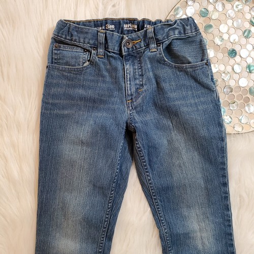 Urban Pipeline Boys Slim Straight Leg Jeans Size 8 Blue Adjustable Waistbands - Picture 3 of 8