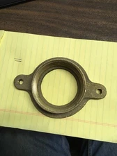 Brass Urinal Flange.  2" Pipe Thread..  4" Bolt Spacing. Threaded For 1/4" Bolt