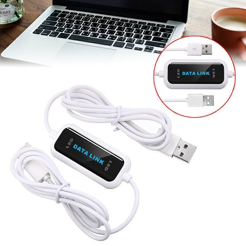 PC zu PC USB datenkabel Data kabel link Kabel Ladekabe Datentransfer Cable DE - Photo 8/13