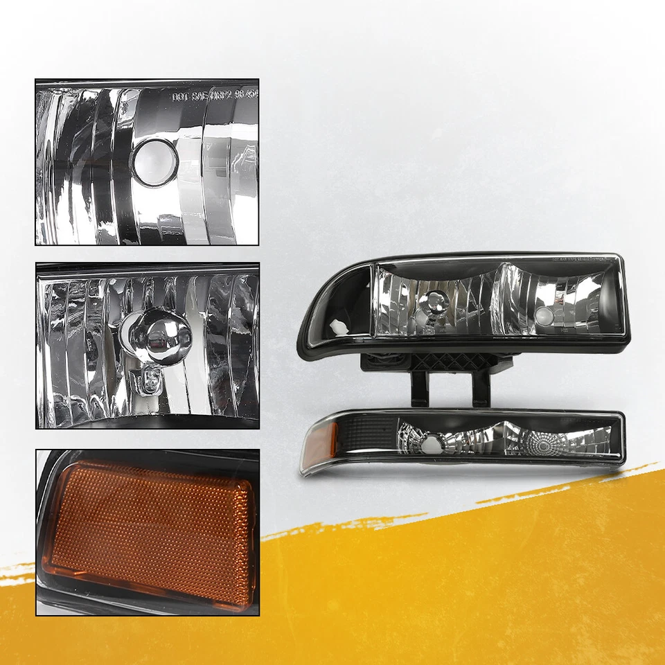 Faros delanteros izquierda+derecha aptos para camioneta Chevy S10 Blazer 1998-2004 nuevos Foto 4 de 4