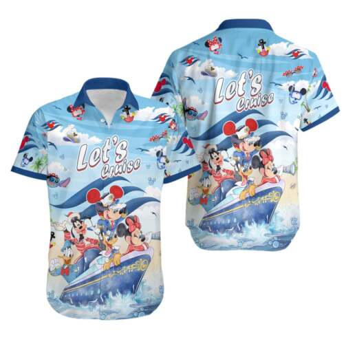 Mickey Mouse & Friends Family Cruise Trip Summer Vacation Mode Hawaiian Shirt
