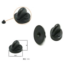 Butterfly Clutch Rubber Pin Backs Keepers 100Pcs For Uniform Badge Replacement