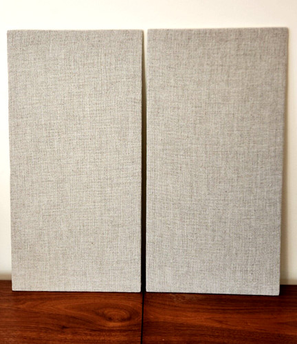 KLH Model Six 6 Speakers Replacement Grills Pair ALL NEW Fabric & Backers!