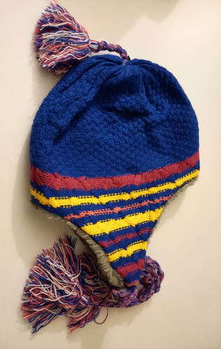GOORIN BROS. BONNET SHERPA CACHE-OREILLES EN ACRYLIQUE BLEU ROI - Picture 8 of 16