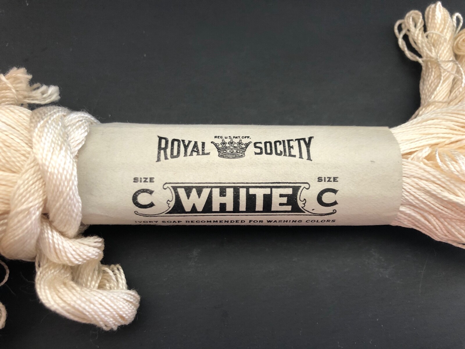 VINTAGE Embroidery Thread Lot Royal Society ANTIQUE Embroidery Floss White Sz C eBay