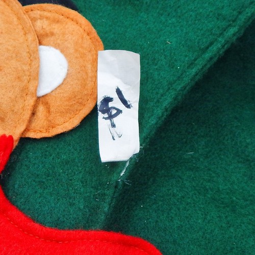 Bear Christmas Tree Advent Felt Fabric Calendar Countdown Pockets 32 L X 22 W - Picture 9 of 9