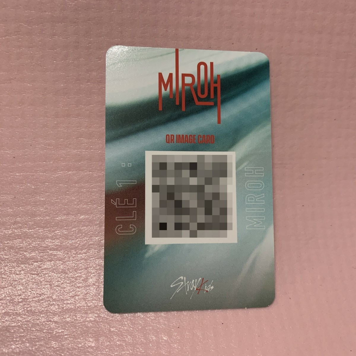 Stray Kids I.N Official QR PHOTOCARD 4th Mini Album Clé1