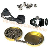 Gusset Single Speed Conversion Kit, Tensioner, Converter, Chain And Bolts Gusset Single Speed Conversion Kit, Tensioner, Converter, Chain And Bolts