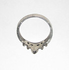 SILVER BAND CHUNK RING Size 6.25 Crown Tiara Design — photo 3
