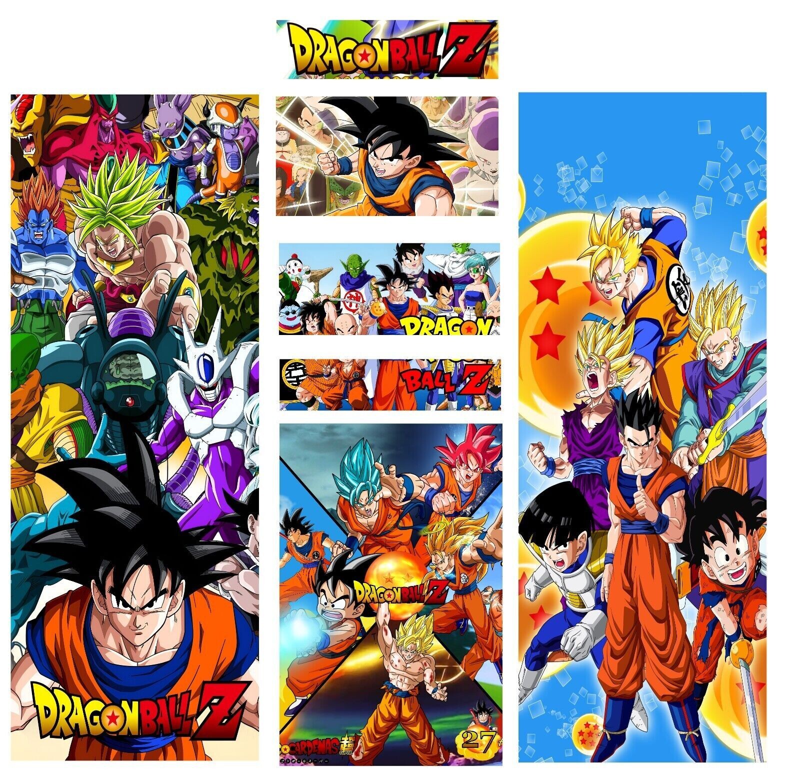 Stickers DBZ pour borne d'arcade bartop déco adhésive vinyle universelle multicouleur