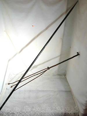 Vintage 53” in. Copper Lightning Twisted Rod With 3 Leg Stand | eBay