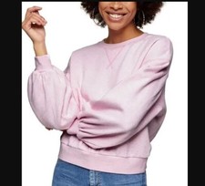 Topshop Pleated Sleeve Sweatshirt Size Small Size 4 - 6