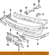 BMW OEM 89-95 525i Front Bumper Bumper Components-Cover 51111978089