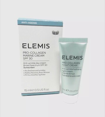Elemis Pro Collagen Marine Cream Anti-Wrinkle Cream 0.5 fl oz/15 mL Exp 02/2026