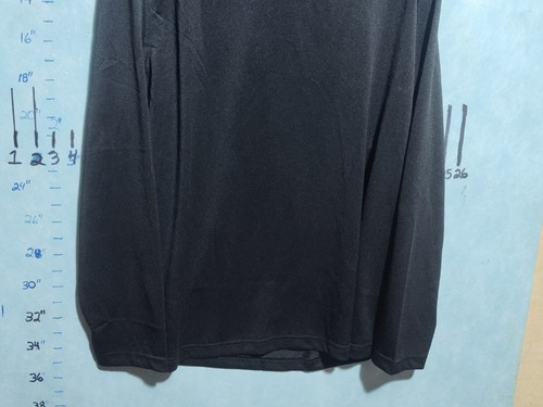 Harrington Pullover 1/4 Zip Long Sleeve Shirt Men L Black New!!! - Picture 10 of 10