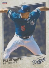 2018 Oklahoma City Dodgers Pat Venditte RC Rookie Los Angeles