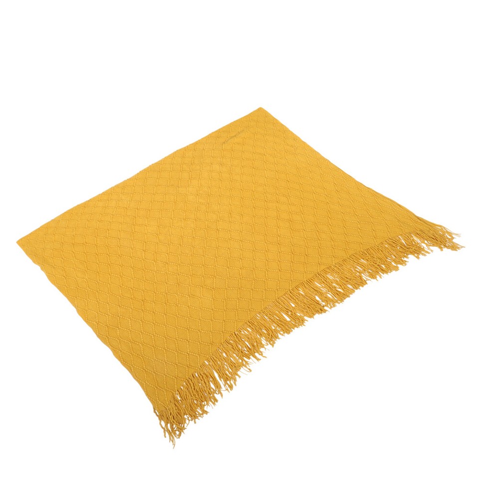 3 Count Knitted Blanket Acrylic Office Big Fleece Fibers Blankets Fur