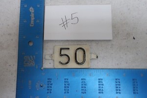 Rhode Island License Plate 1950 50 Tag Tab RI #5