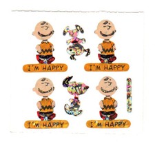 Vintage 80's StickerMagic Prism Charlie Brown Peanuts Snoopy Dog Sticker Mod
