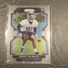2021 Panini Prizm Racey McMath Silver Prizm Tennessee Titans RC Rookie #409🔥✅