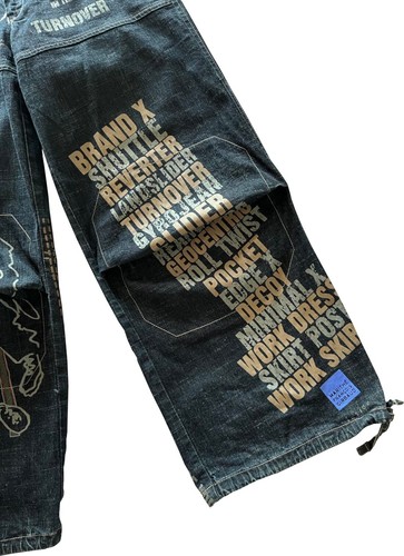 Exceptionnel pantalon large en jean streetwear Marithé et François Girbaud - Imagen 9 de 17