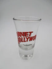 1990 Planet Hollywood Souvenir Shot Glass LONDON tall