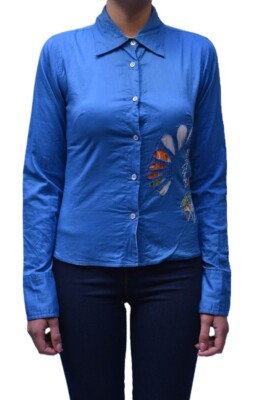 CAMICIA 139 € 50% MASON'S DONNA C4119 BLUETTE 40 A