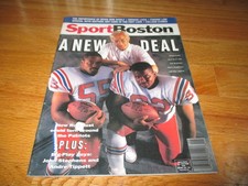 ROD RUST CHRIS SINGLETON RAY AGNEW SportBostom '90 NEW ENGLAND PATRIOTS Magazine